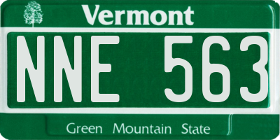 VT license plate NNE563