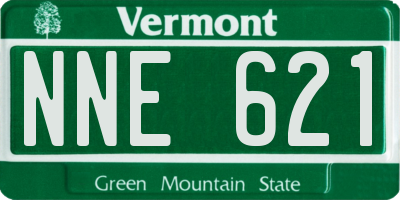 VT license plate NNE621