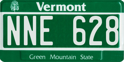 VT license plate NNE628
