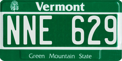 VT license plate NNE629