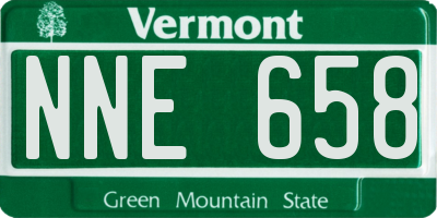VT license plate NNE658