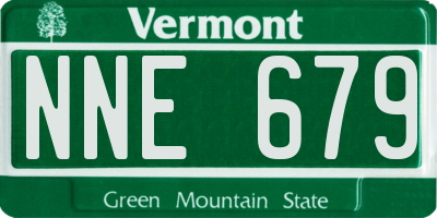 VT license plate NNE679