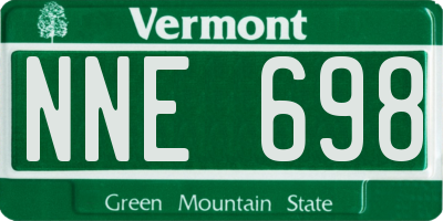 VT license plate NNE698