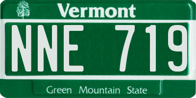 VT license plate NNE719