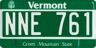 VT license plate NNE761