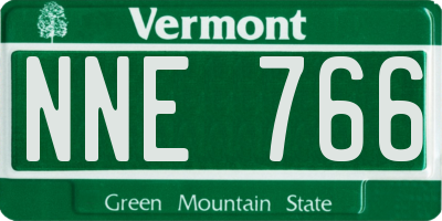 VT license plate NNE766