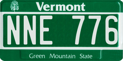 VT license plate NNE776