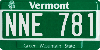 VT license plate NNE781