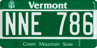 VT license plate NNE786