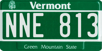 VT license plate NNE813