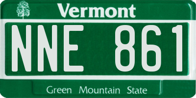 VT license plate NNE861