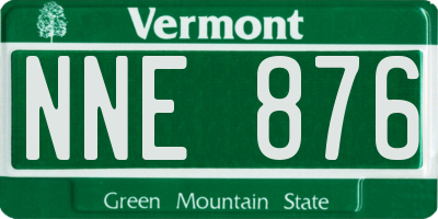 VT license plate NNE876