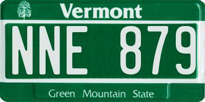 VT license plate NNE879