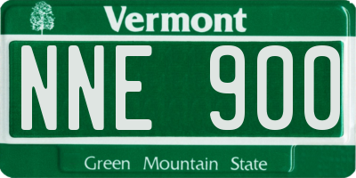 VT license plate NNE900