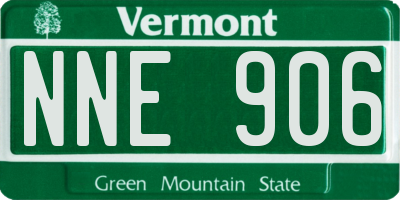 VT license plate NNE906