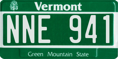 VT license plate NNE941