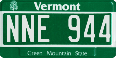 VT license plate NNE944