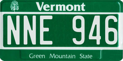 VT license plate NNE946