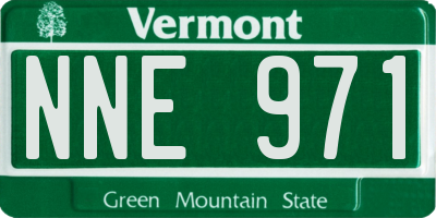 VT license plate NNE971
