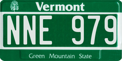VT license plate NNE979