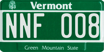 VT license plate NNF008