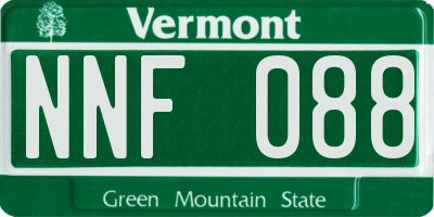 VT license plate NNF088