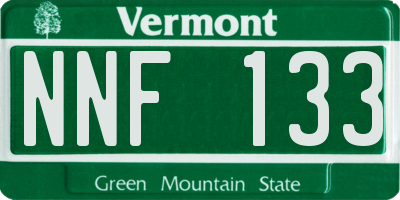 VT license plate NNF133