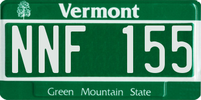 VT license plate NNF155
