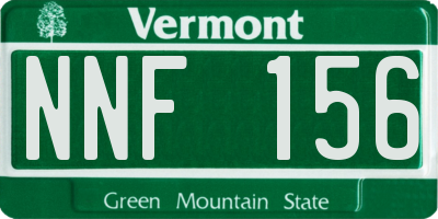 VT license plate NNF156