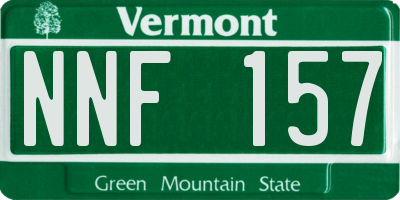 VT license plate NNF157