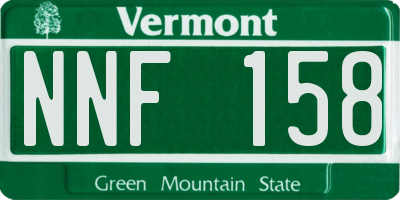VT license plate NNF158