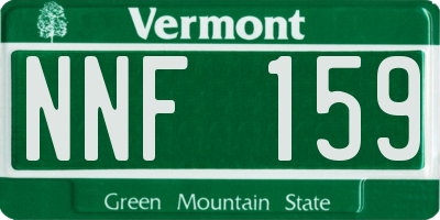 VT license plate NNF159