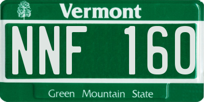 VT license plate NNF160