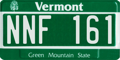 VT license plate NNF161