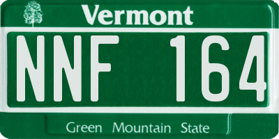 VT license plate NNF164