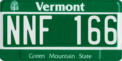 VT license plate NNF166