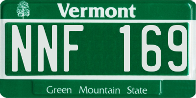 VT license plate NNF169