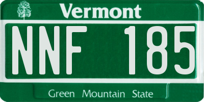 VT license plate NNF185