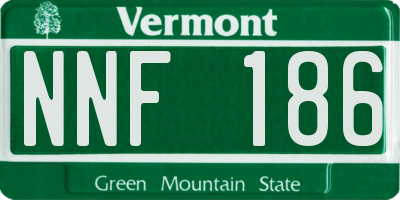 VT license plate NNF186