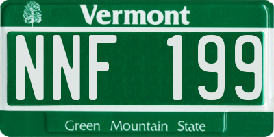 VT license plate NNF199