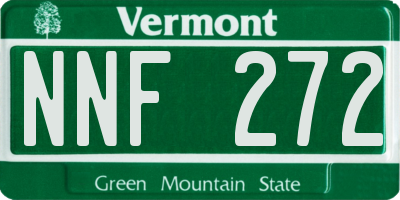 VT license plate NNF272