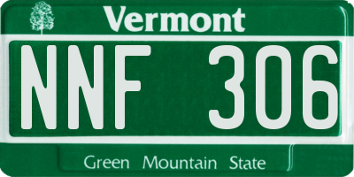 VT license plate NNF306