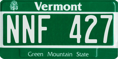 VT license plate NNF427