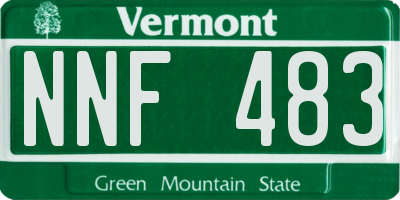 VT license plate NNF483
