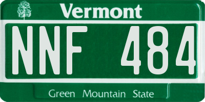VT license plate NNF484