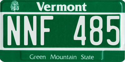 VT license plate NNF485