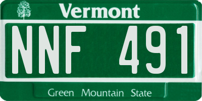 VT license plate NNF491