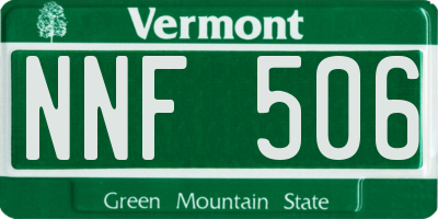 VT license plate NNF506