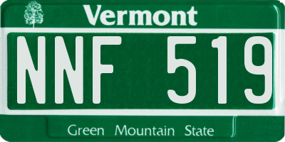 VT license plate NNF519