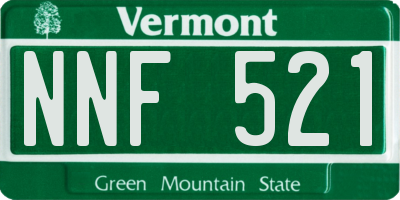 VT license plate NNF521